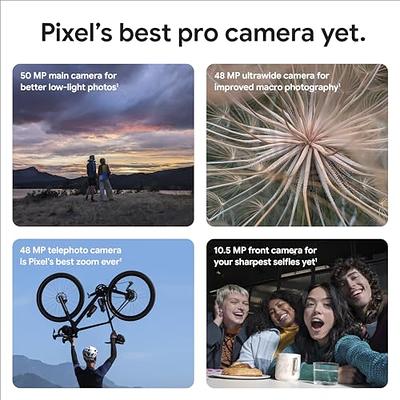  Google Pixel 8 Pro - Verizon Unlocked Android Smartphone with  Telephoto Lens and Super Actua Display - 24-Hour Battery - Obsidian - 128GB  (Renewed) : Cell Phones & Accessories