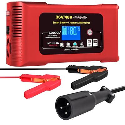 SDLOOL Golf Cart Battery Charger 36V 18A and 48V 13A, Car Battery Charger  Smart Trickle Charger Lithium LiFePO4 Lead-Acid AGM/Gel/SLA Battery Charger  for Club Car Car Truck Boat - Yahoo Shopping