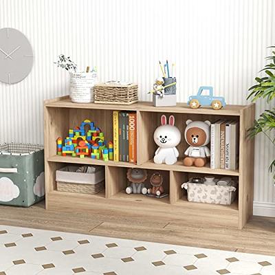 Kids Book Shelf And Toy Storage Children Toddler Playroom Bedroom Organizer  Oak