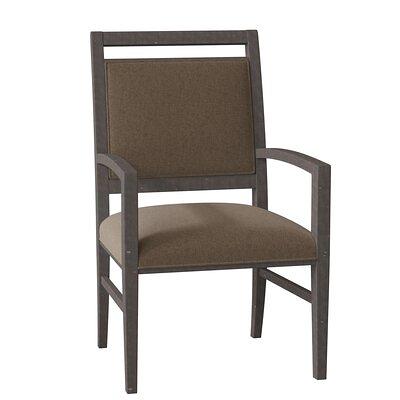 Bayfield Upholstered King Louis Back Arm Chair Fairfield Chair Body Fabric:  9508 Smoke, Frame Color: Walnut - Yahoo Shopping