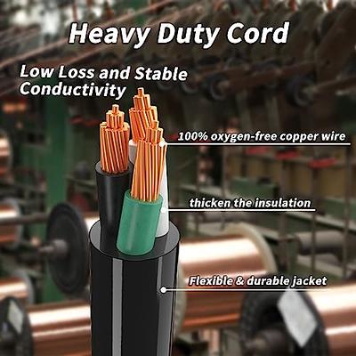 6 ft 12/3 Outdoor Extension Cord Waterproof Heavy Duty with Lighted  Indicator End 12 Gauge 3 Prong, Flexible Cold-Resistant Long Power Cord  Outside