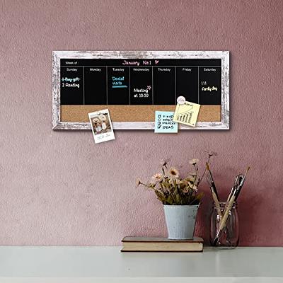 Umtiti Chalkboard Calendar and Bulletin Combo Board. Brown Solid Wood  Frame，Magnetic Chalkboard.Perfect for Office, Home School Message  Board，BN-3442-CA : : Office Products