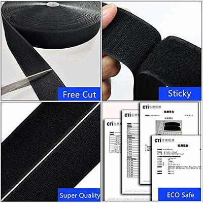 Sew On Hook And Loop Tape 3/4 Inch Wide Sewing Fastening Tape Nylon Fabric  Fastener Hook And Loop Tape Non-adhesive, Sewing Hook Loop For Sewing Diy C