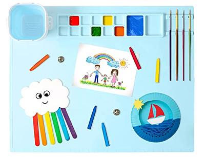 Silicone Painting Mat Silicone Art Mat with 1 Water Cup for Kids