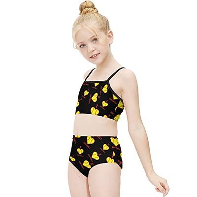 I Love Softball Heart Girl's Two Piece Swimsuit Beach Sport