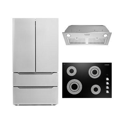 Cosmo 3 Piece Kitchen Appliance Package with 30'' Gas Freestanding Range ,  Built-In Dishwasher , Insert Range Hood , and Air Fryer - Yahoo Shopping
