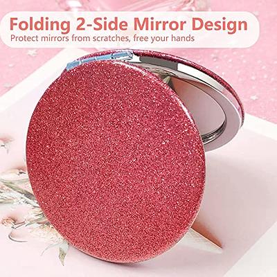 Dynippy Compact Mirror 3.15 inch Double-Sided 1X/2X Magnifying