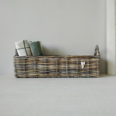 Luxspire Toilet Paper Basket, Boho Bathroom Basket Handmade Cotton