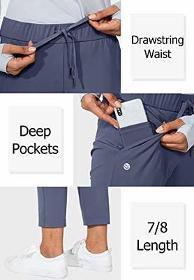 G Gradual Women's Pants with Deep Pockets 7/8 Stretch Ankle Sweatpants for  Golf, Athletic, Lounge, Travel, Work