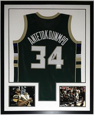 Giannis Antetokounmpo Autographed Milwaukee (White #34) Jersey - Beckett