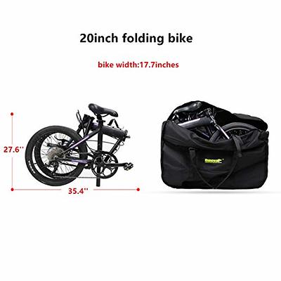 HUNTVP Bike Travel Bag Bicycle Transport Carrying Case with a Carry Bag for  26-29inch Folding Bike Foldaway Bicycle