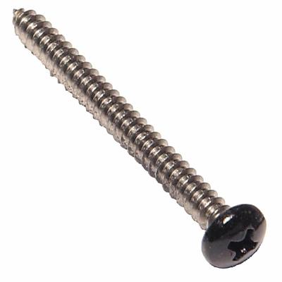 Hillman #10 x 1-1/4-in Black Interior/Exterior Wood Screws in the