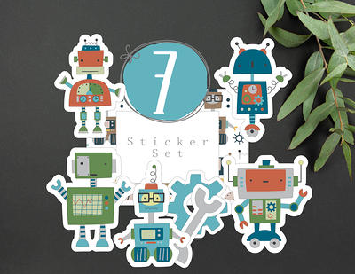 Sticker Robot stickers 