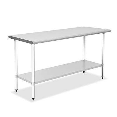 VEVORbrand Stainless Steel Work Table 24 x 30 x 32 inch Heavy Duty  Commercial Food Prep Work Table for Home, Kitchen, Restaurant kitchen prep  table