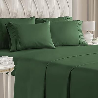 100% Bamboo Viscose Bed Sheet Set, Cooling Deep Pocket Bed Sheets-ultra  Soft & Breathable 4 Piece Set, emerald Green 