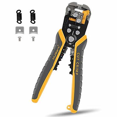 Wire Stripper, Multifunctional Wire Strippers Electrical with Cuts 8 10 12  14 16 18 20 22 AWG Cutter Pliers Splitter Winding Wires Cable Crimper