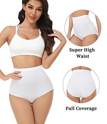  Wirarpa Womens Cotton Underwear High Waist Briefs