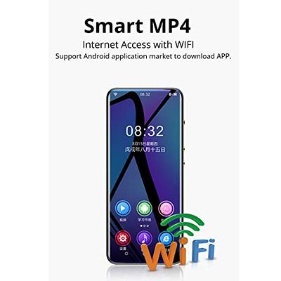 MP4 Player with Bluetooth and WiFi, MP4 MP3 Player, 5 Inch Full Touch  Screen HiFi Sound Walkman Digital Audio Player with Speaker, Streaming MP3  MP4