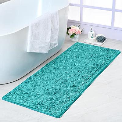 Double Ruffle Collection Absorbent Cotton Machine Washable Bath Rug - Yahoo  Shopping