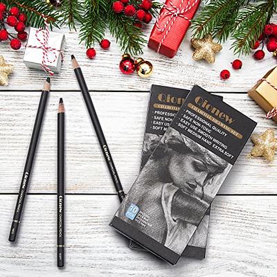 3Pcs White Charcoal Pencils and 6 Pcs Sketch Pencils Compressed Charcoal  Sticks Soft Medium Hard for Kids Beginners Adults Aspiring Artist - Yahoo  Shopping