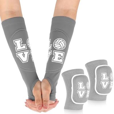 Minatee Volleyball Arm Sleeves Passing Hitting Forearm Sleeves with  Protection Pads and Thumb Hole Padded Volleyball Sleeves (1 Pair, 10 Inch)  - Yahoo Shopping