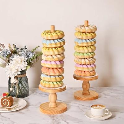 Donut Party Stand Clear Bagels Holder Doughnut Display Stand Tower For Donut  Parties Sweets Tables Happy