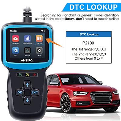  OBD2 Scanner Clear Reset Engine Alert Code - Plug and