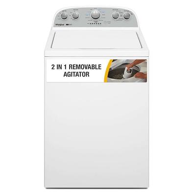 Whirlpool 5.2 - 5.3 cu. ft. Smart Top Load Washing Machine in White with 2  in 1 Removable Agitator, ENERGY STAR WTW8127LW - The Home Depot