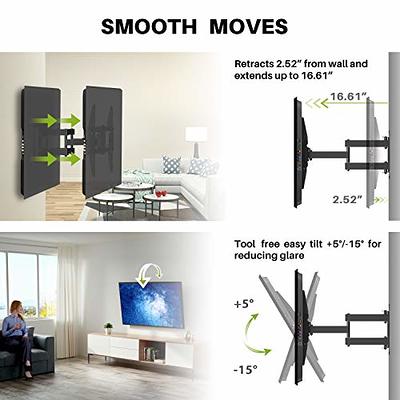 USX Mount UL Listed Full Motion TV Wall Mount for Most 37-86 inch