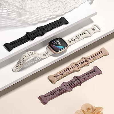 4 Pack Replacement Wristbands for Fitbit Versa 3/Versa 4/Sense