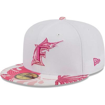 Men's New Era Brown/Maroon Florida Marlins Cooperstown Collection Chocolate Strawberry 59FIFTY Fitted Hat