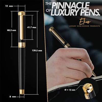 ELIZO Luxury Pen 24K Gold Pen Fancy Pen Gift Set Rollerball Ink