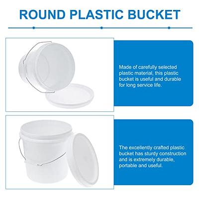 Large Plastic Tubs - 1 Gallon Round Tubs