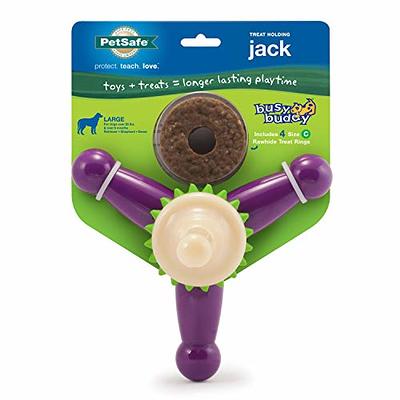 PetSafe Busy Buddy Rawhide Treat Ring Refills for Dog Toys, Small (Size A),  Dry Food 