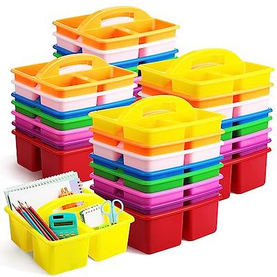 64 Pcs Classroom Storage Caddies Bulk Stuff for School Classroom Turn In  Trays Stackable Utility Caddies Assorted Colors Supply Groups Table Caddies  Multi Compartment Storage Bins With Handle - Yahoo Shopping