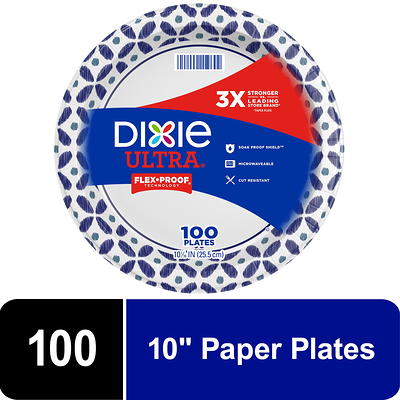  Dixie Ultra Deep Dish Paper Plates, 9 9/16 inch Dinner Size  Printed Disposable Plates, 40 Count (1 Pack of 40 Plates) : Health &  Household