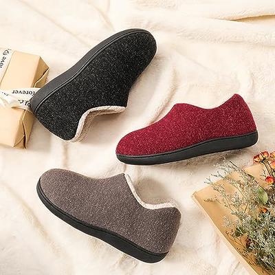 Winter Padded Thickened Warm Slipper Footbed DOT Rubber Non-Slip