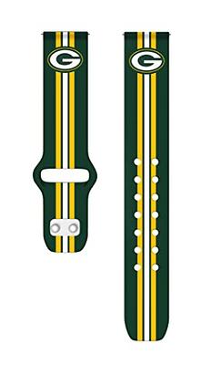 NFL Green Bay Packers Samsung Watch Compatible Silicone Sports Band - 20mm