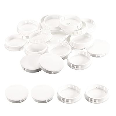  BOPOREAE 6PCS 2(50mm) Nylon Plastic Hole Plug for Round Holes,  Flush Type Snap in Locking Hole Plugs for Metal Panels Tube Fastener Covers  Caps for Kitchen Cabinet Furniture Door Screw Holes 