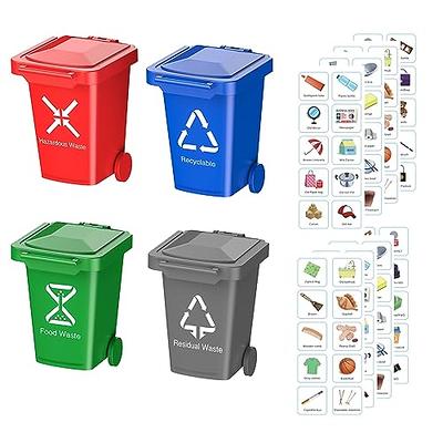 Small Trash Can, Mini Curbside Trash Bin with Lid, Desk Organizer Garbage  Bin, Office Desktop Supplies Toy, Small Kitchen Countertop Trash Recycling  Containers, Mini Wastebasket 