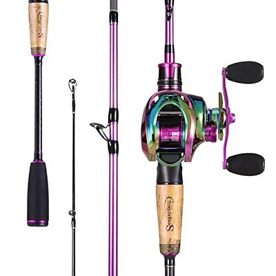 Sougayilang Fishing Rod and Reel Combo, Baitcasting Combo, IM7 Graphite  Blank Rods,EVA Handle - Yahoo Shopping