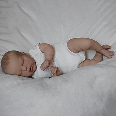 RXDOLL Sleeping Reborn Baby Dolls Silicone Vinyl Full Body Boy 19