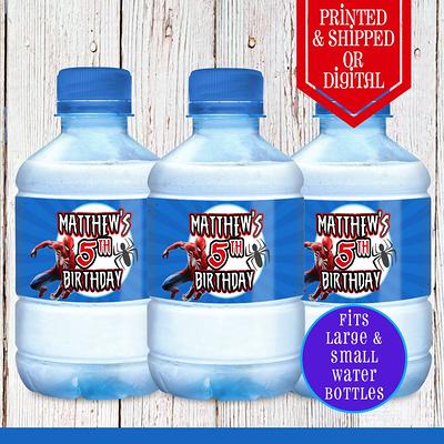 Spiderman Water Bottle Labels, Spiderman Bottle Labels, Water