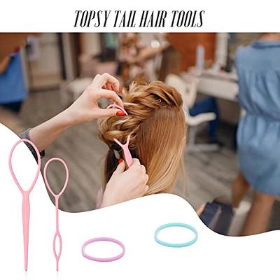 TsMADDTs 24 Colors Rubber Bands, 2000 Pcs Elastic Hair Ties with Organizer  Box, Hair Rubber Bands with Hair Tail Tools and Comb, Hair Accessories for