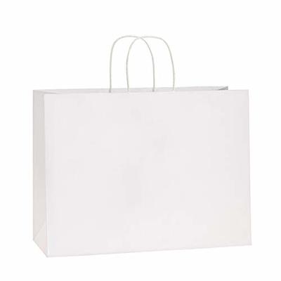 BagDream 100Pcs 16x6x12 Inches Kraft Paper Bags with Handles Bulk