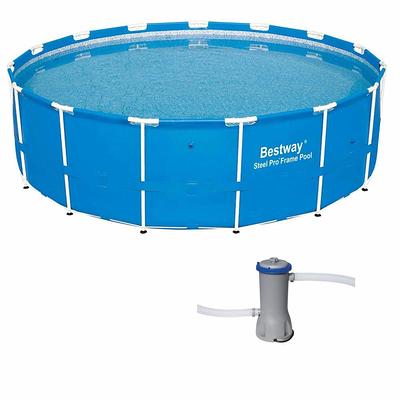 Bestway Frame Pump, Steel 15 Cartridge Pool Shopping Pro Above ft. Blue with Filter ft. Yahoo 4 - Ground x