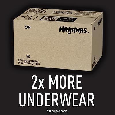 Ninjamas Nighttime Bedwetting Underwear Boy Size S/M 14 Count