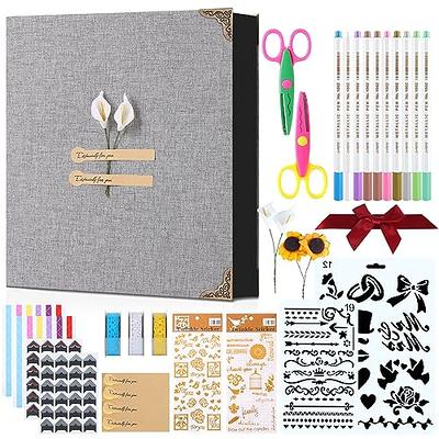 Enyuwlcm Linen Hardcover Small Scrapbook with Black Pages 4 x 6 Handmade  Photo Album DIY Album Book Suitable for School Kids Baby Girl 40 Pages  Purple - Yahoo Shopping