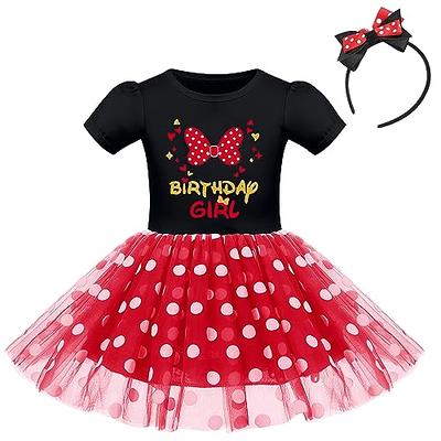 New Minnie Mouse Costume Girls Toddler Baby Fancy Dress Outfit