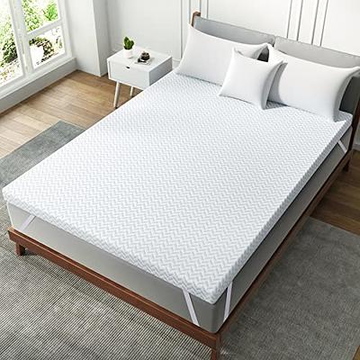 BedStory Full Mattress Topper 3 inch, Foam Bed Topper with Removable Cover,  Memory Foam Mattress Topper 1.5 Plus Foam Mattress Topper 1.5, Cooling